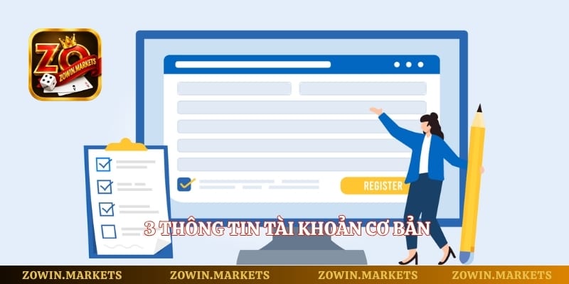 3 thông tin tài khoản cơ bản