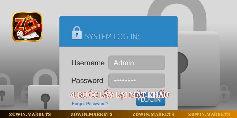 4 bước lấy lại mật khẩu